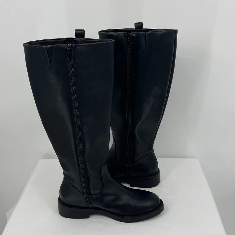 DV PENNIE WIDE CALF  by Dolce Vita Black KNEE BOOTS WOMENS SIZE 8M NWOT